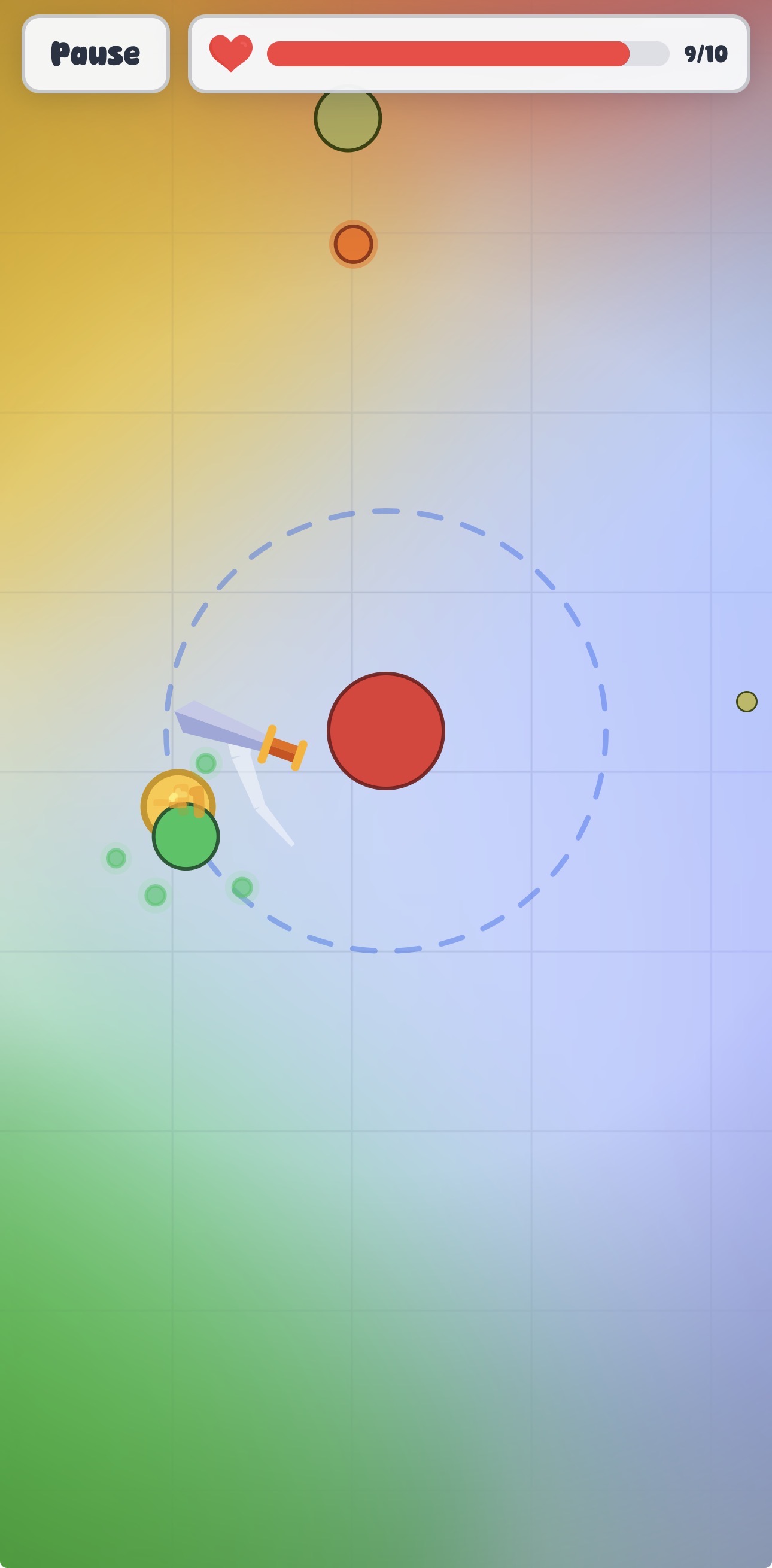 Combat screen during an active in-game run.